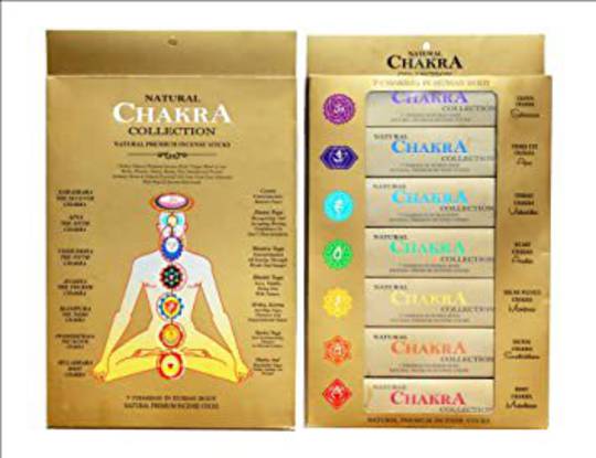 AYURVEDIC 7 CHAKRA COLLECTION- 15 sticks Box of 7 packets